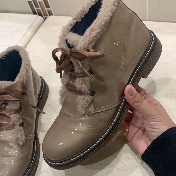 Kids tan fur botties - Picture 4 of 6